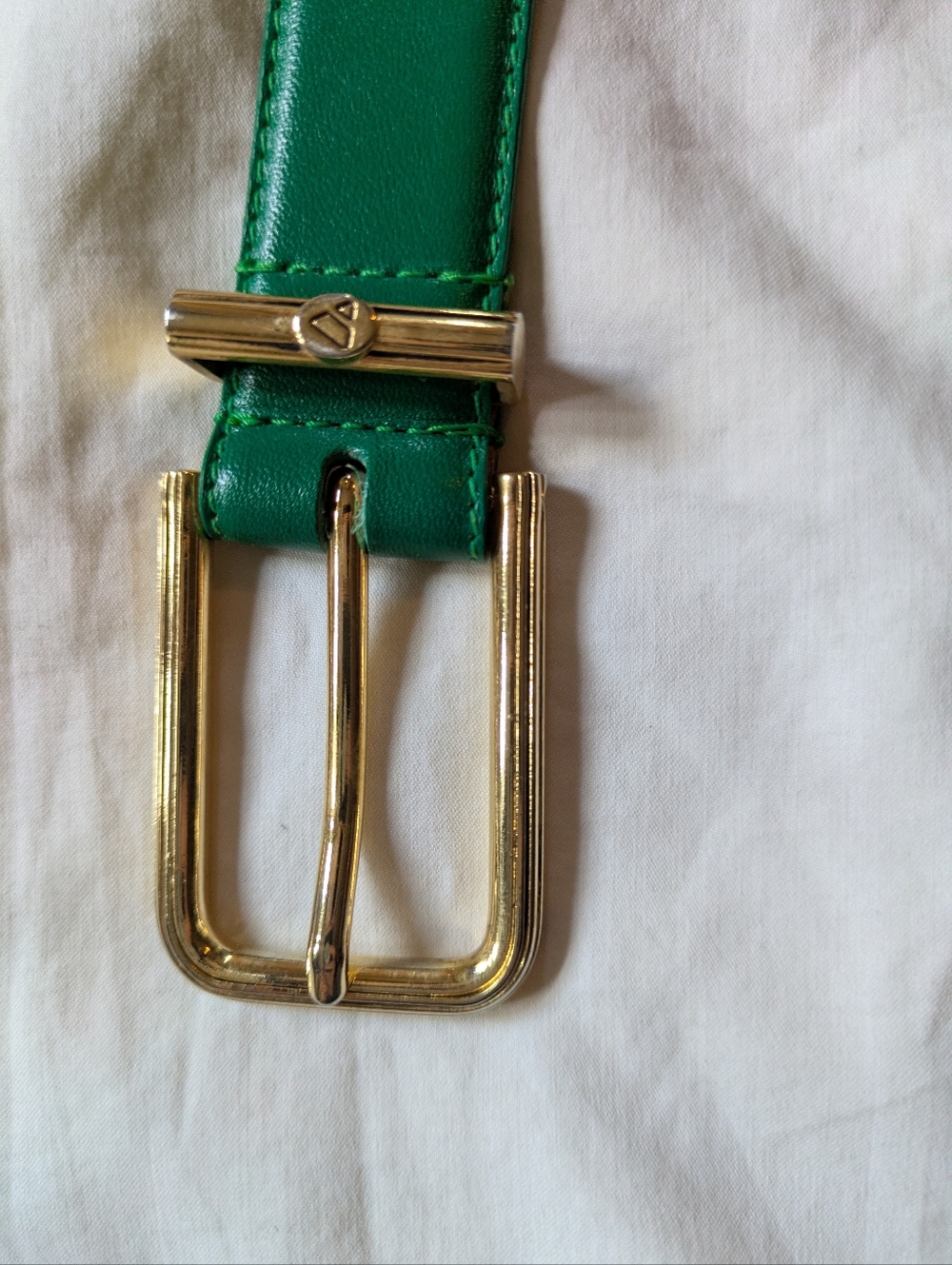 Liz Clairborne L Leather Belt Green